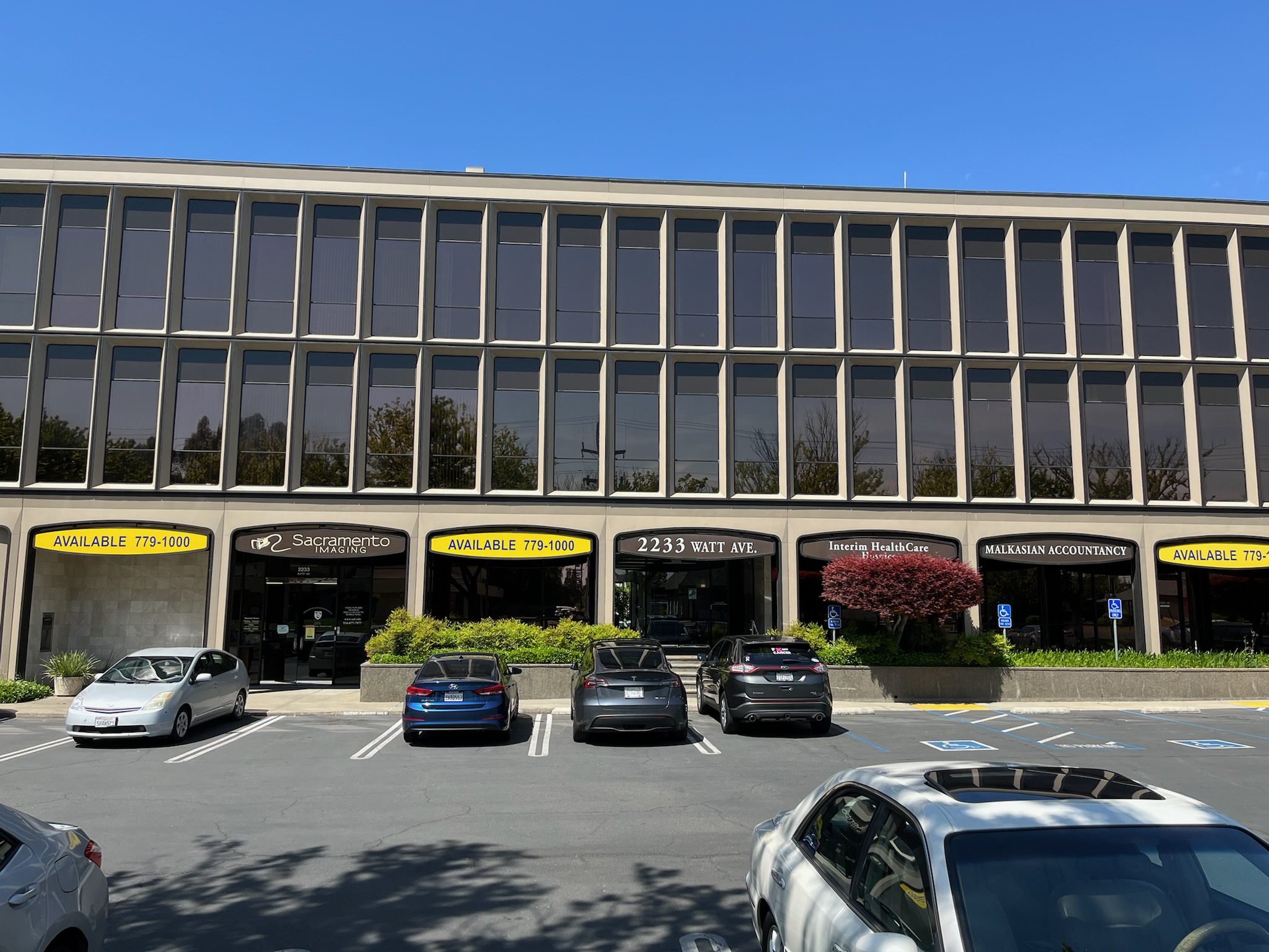 The Wellness Spa of Arden three-story office building